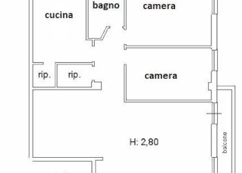 Four-room apartment via vespucci, Genova (neighborhood Pegli) - photo 14