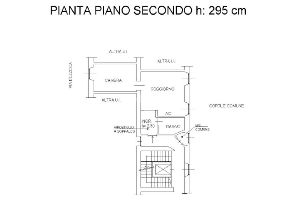 Bilocale Via Bezzecca, Milano - planimetria 1