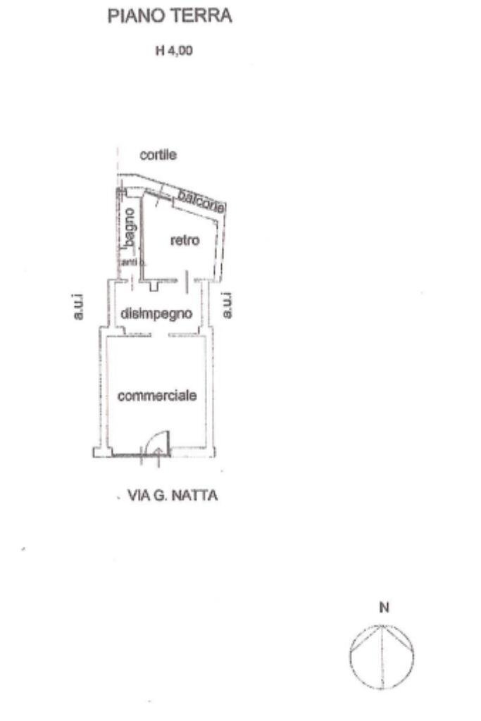 Shop Via Natta, Asti - floor plans 1