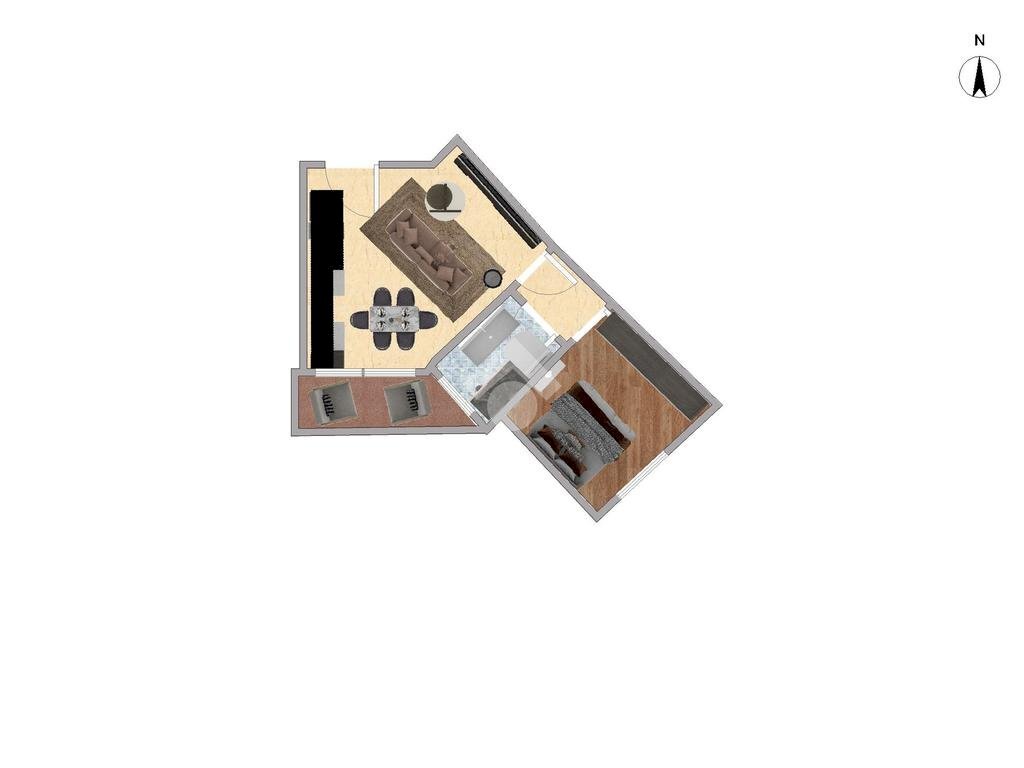 Bilocale Via Ponchielli, Legnano - planimetria 1