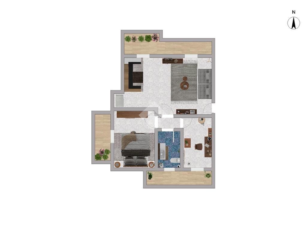 Trilocale Via magenta, Rho - planimetria 1