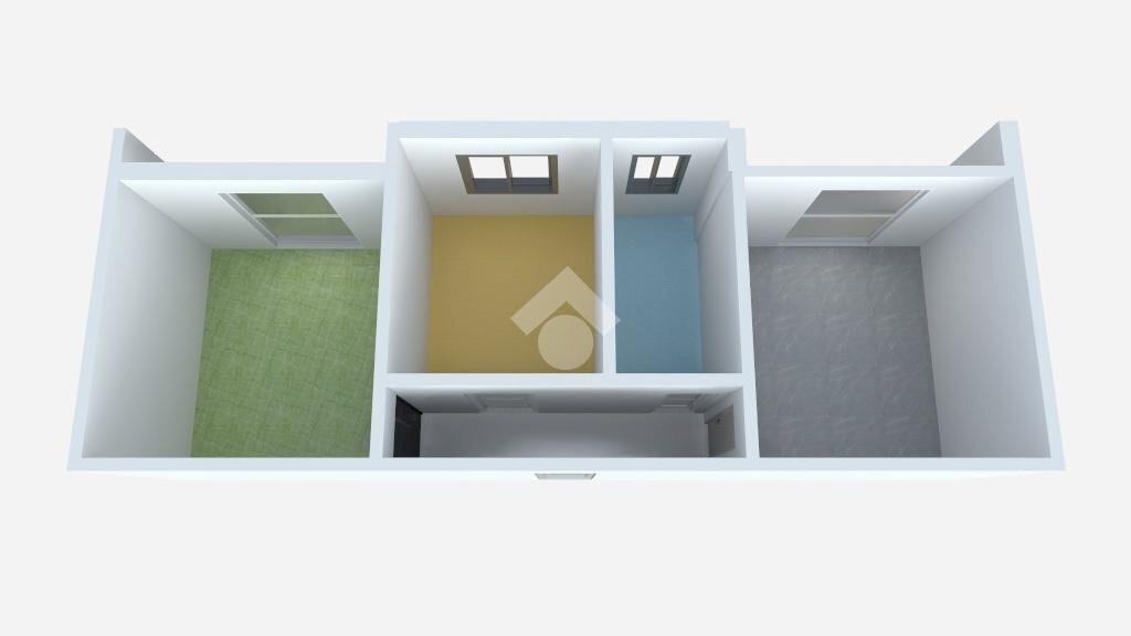 Two-room apartment Via Privata Cavour, San Giuliano Milanese - floor plans 1