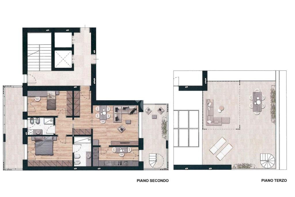 Trilocale Via Umbria, Peschiera Borromeo - planimetria 1
