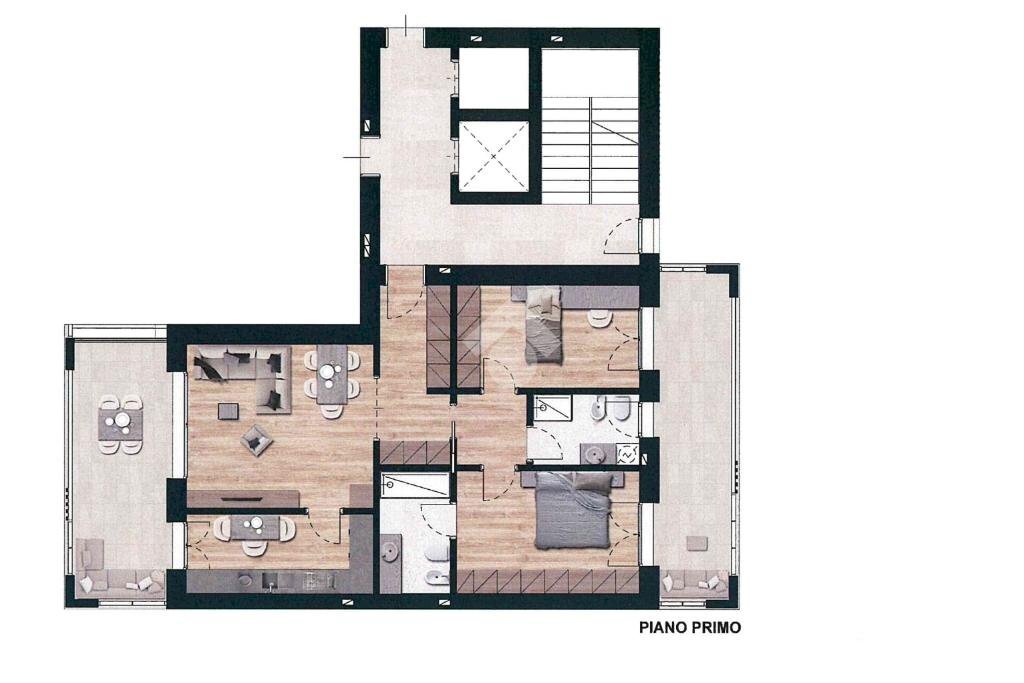 Trilocale Via Umbria, Peschiera Borromeo - planimetria 1