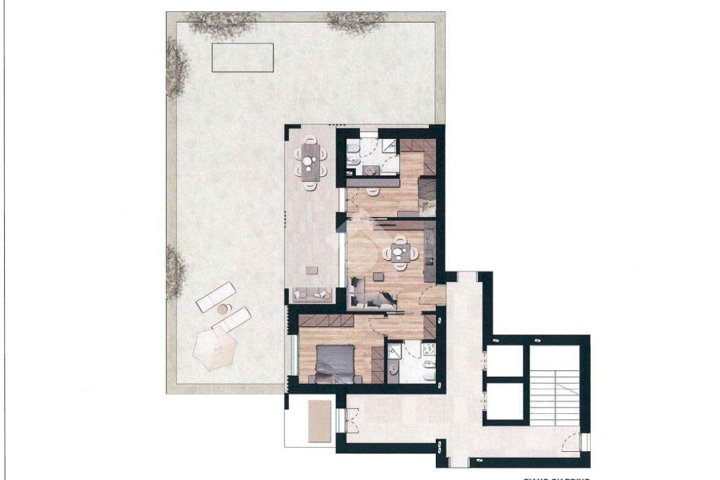 Trilocale Via Umbria, Peschiera Borromeo - planimetria 1