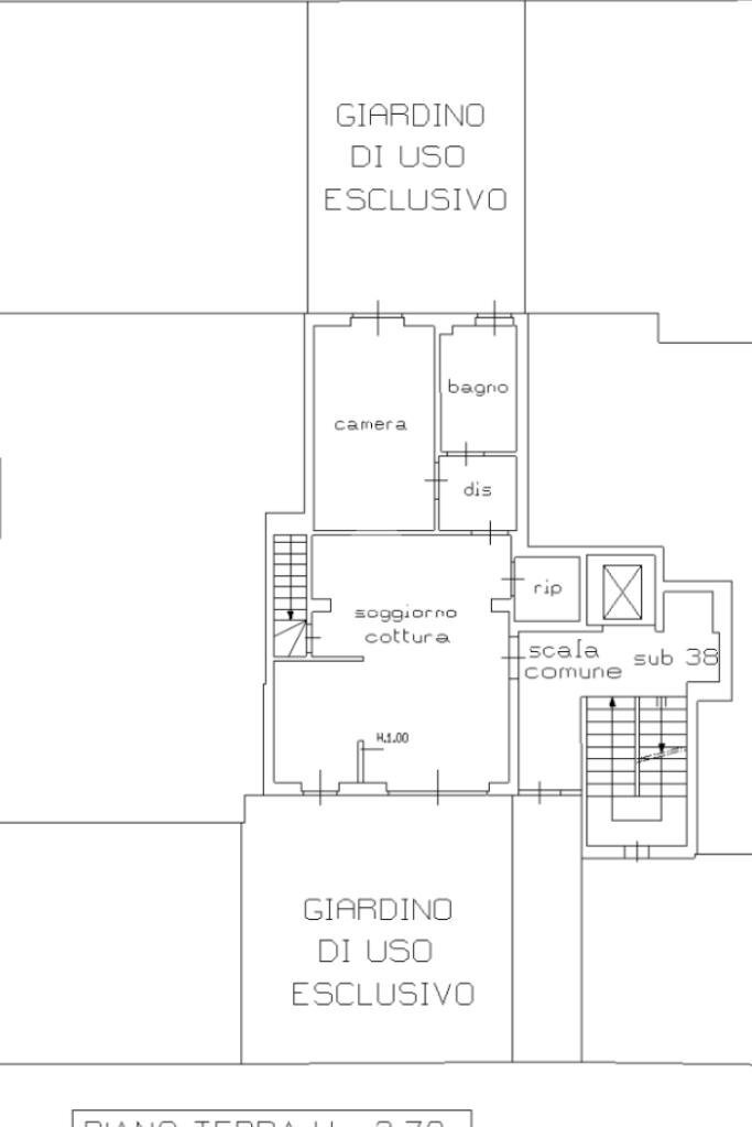 Two-room apartment Via Milano, Vittuone - floor plans 1