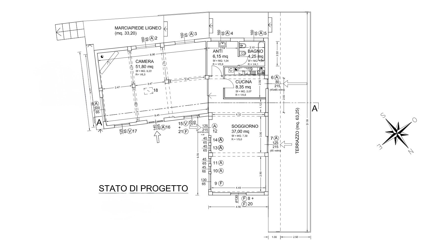 Casa indipendente Bologna (zona Murri) - planimetria 1