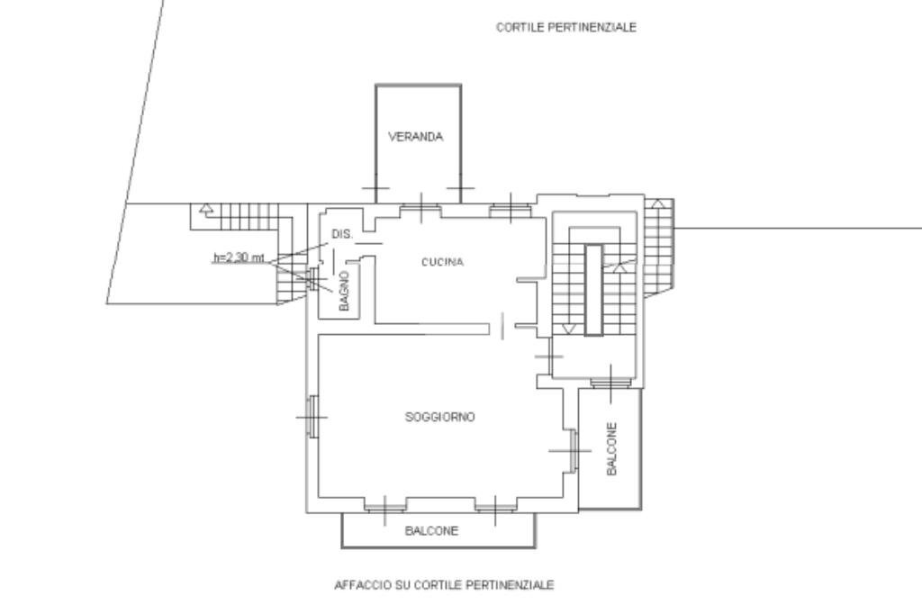 Villa Corso Chieri, Torino (zona Sassi) - planimetria 1