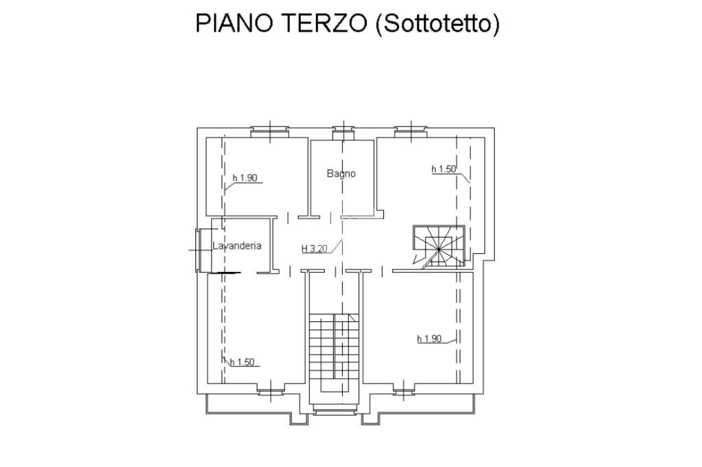 Quadrilocale Appartamento In Trifamiliare Via San Giovanni Bosco, Caselette - planimetria 1