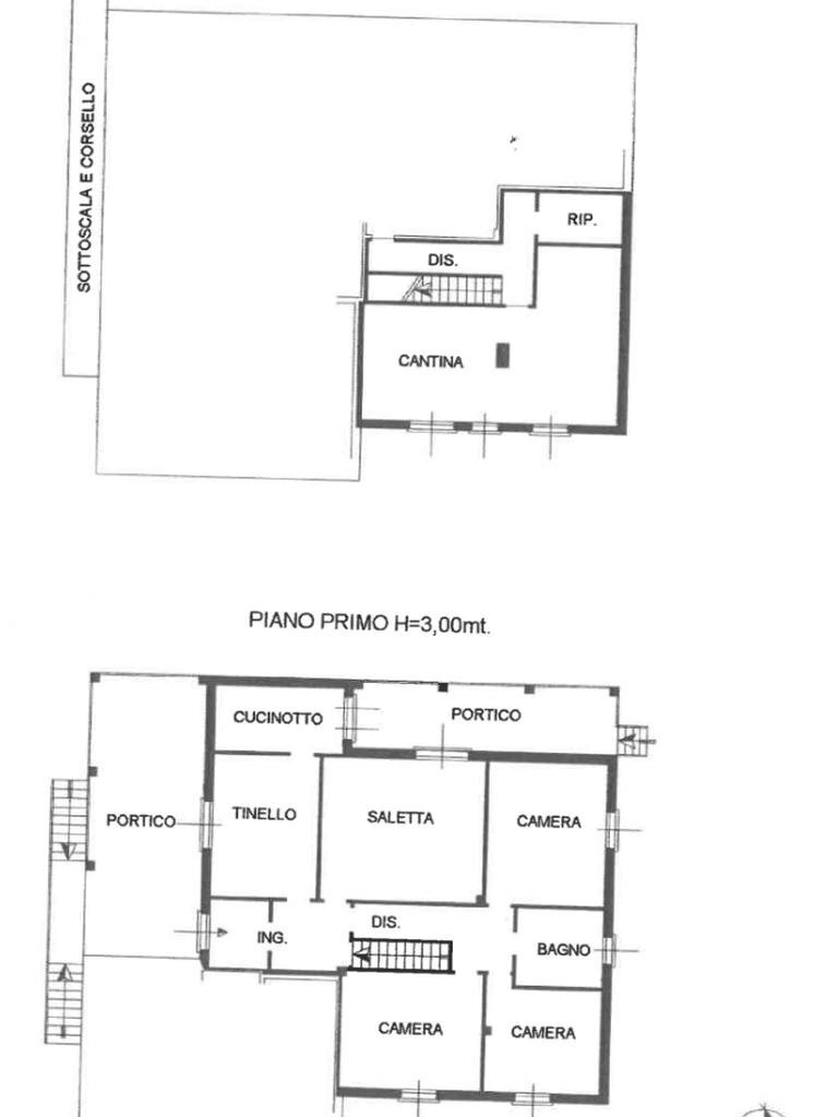 Porzione di casa Via Secchiano, Valsamoggia (zona Modena Est) - planimetria 1