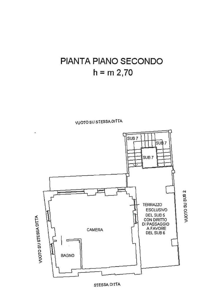 Monolocale Via S. Giovanni, Parella - planimetria 1