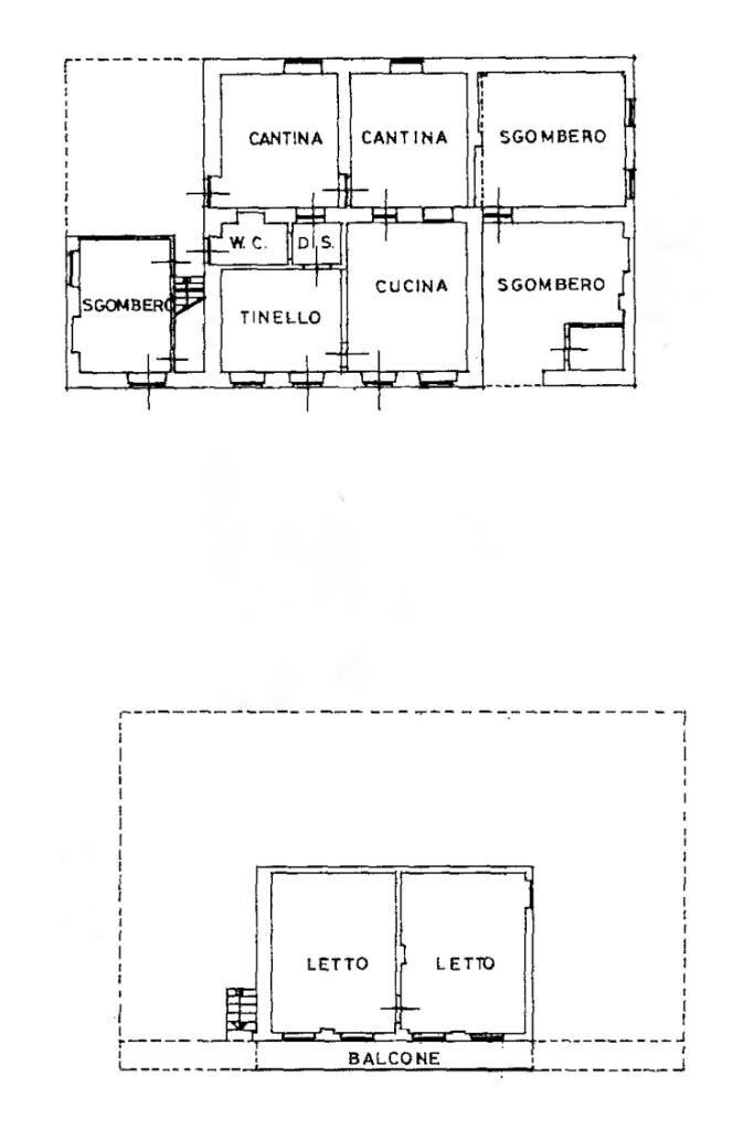 Independent house Via megliassoni, San Francesco al Campo - floor plans 1