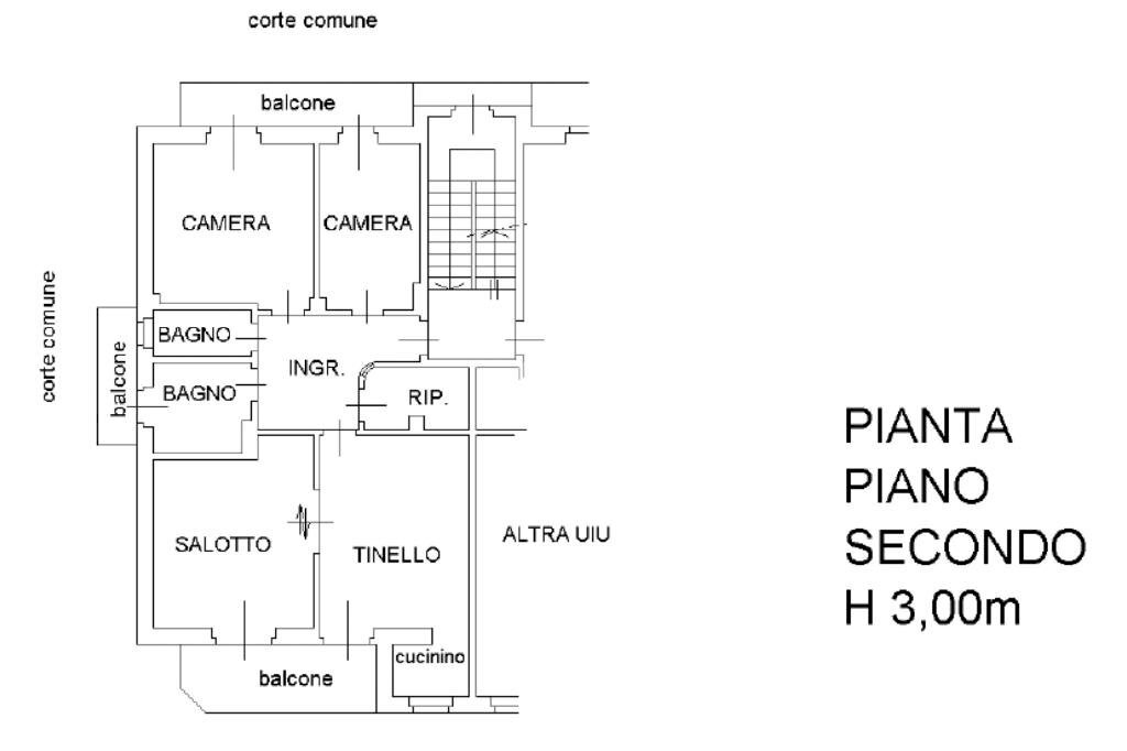 Quadrilocale Via Ilaria Alpi, Mappano - planimetria 1
