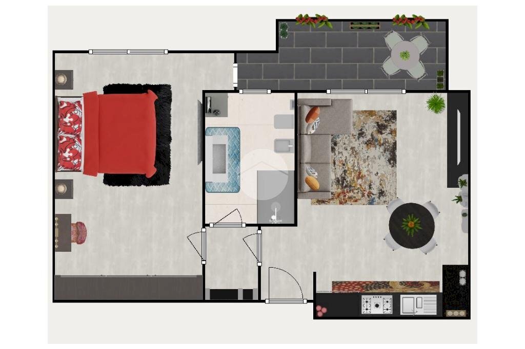 Bilocale Via della Libertà, Corbetta - planimetria 1