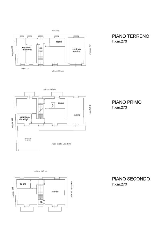 Casa indipendente Via palestro, Canale - planimetria 1