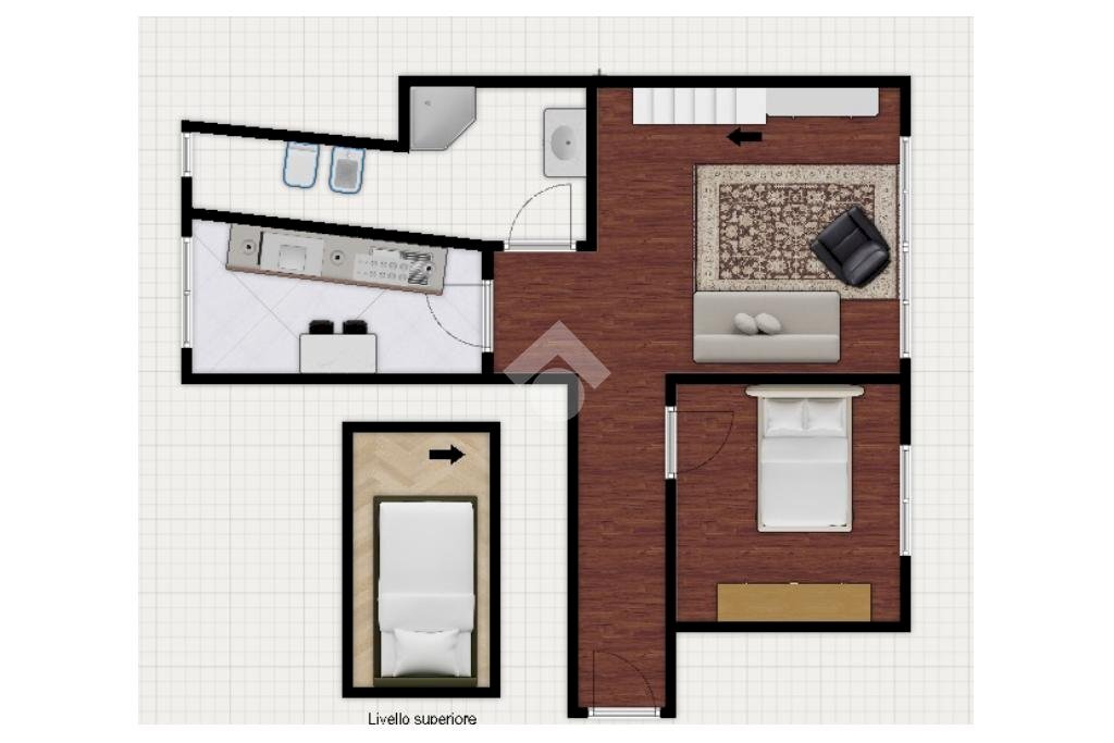 Trilocale Via Giuseppe Meda, Milano - planimetria 1