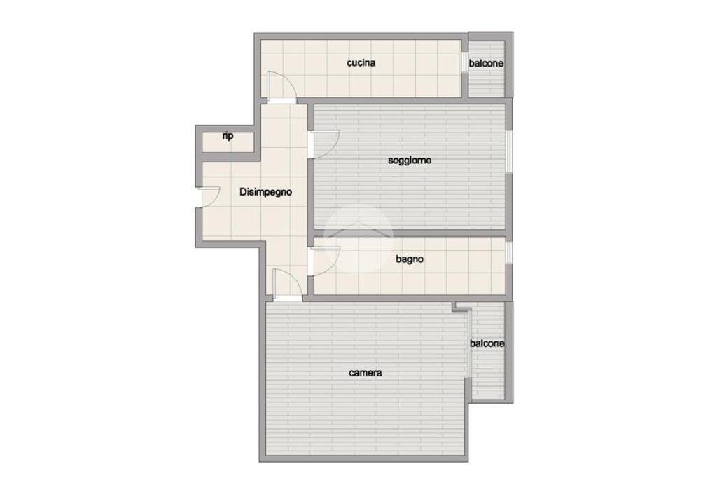 Bilocale Via Antonio Mosca, Milano (zona Baggio) - planimetria 1