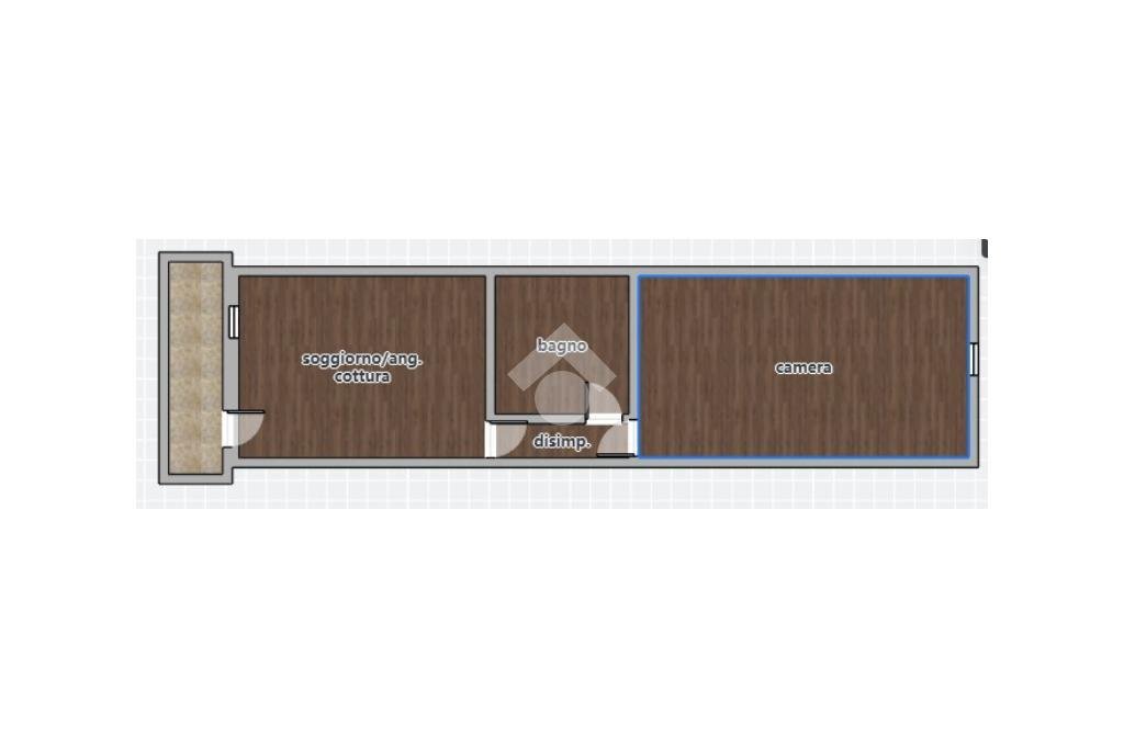 Bilocale Via Vincenzo Forcella, Milano (zona Solari) - planimetria 1