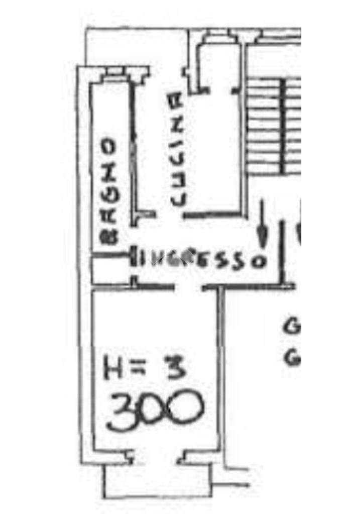 Two-room apartment Via Mazzè, Torino (neighborhood Lucento) - floor plans 1