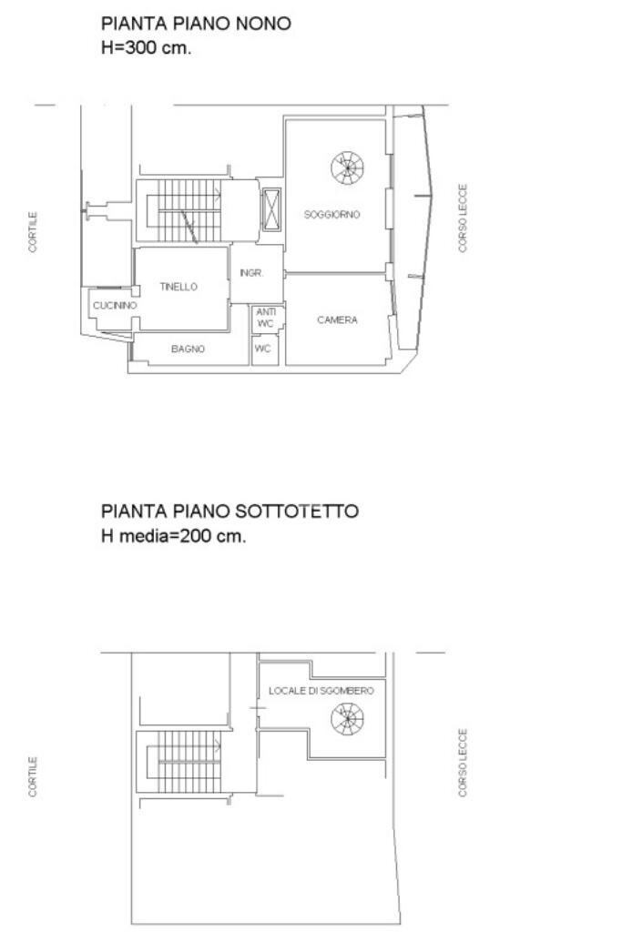 Quadrilocale Corso Lecce, Torino (zona Campidoglio) - planimetria 1