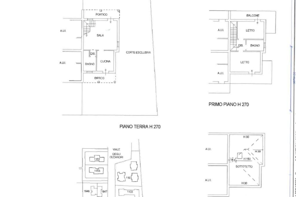 Villa a Schiera Viale degli Oleandri, Ravenna (zona Marina Romea) - planimetria 1