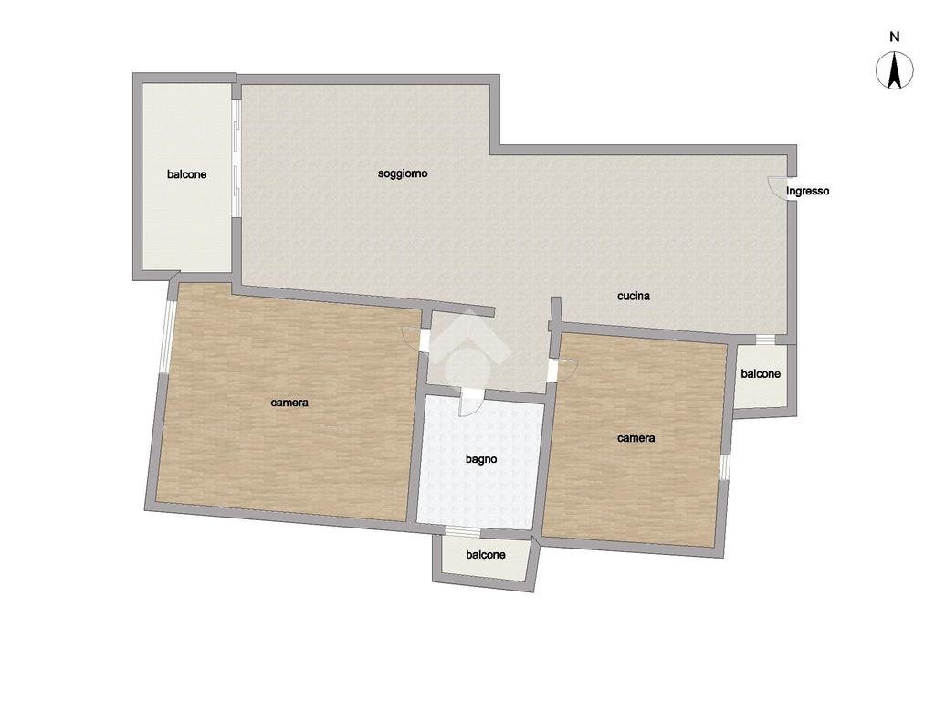 Trilocale Via milano, Cornaredo - planimetria 1