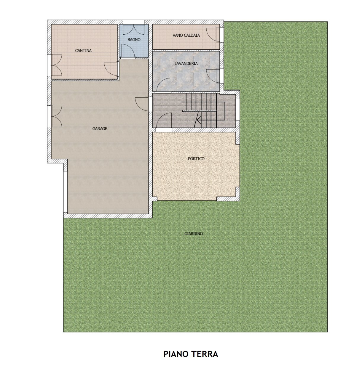 PLANBIMETRIA PIANO TERRA.png - Porzione di casa Via San Lorenzo 46, Castelnuovo Rangone - planimetria 1