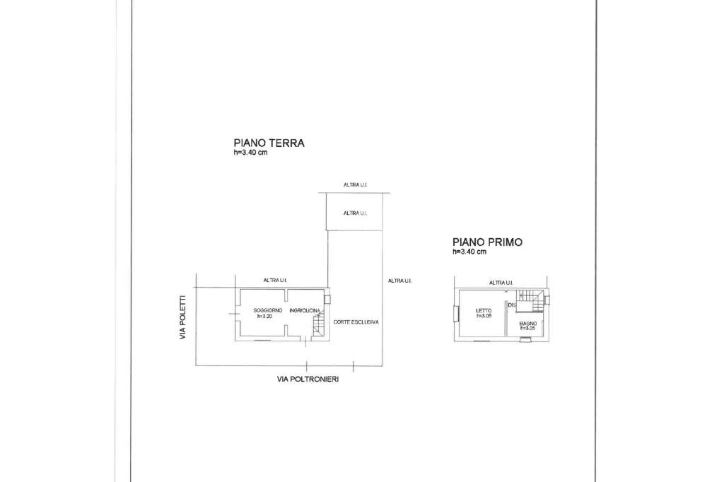 Semi-detached house Via Alessandro Poltronieri, Ferrara - floor plans 1