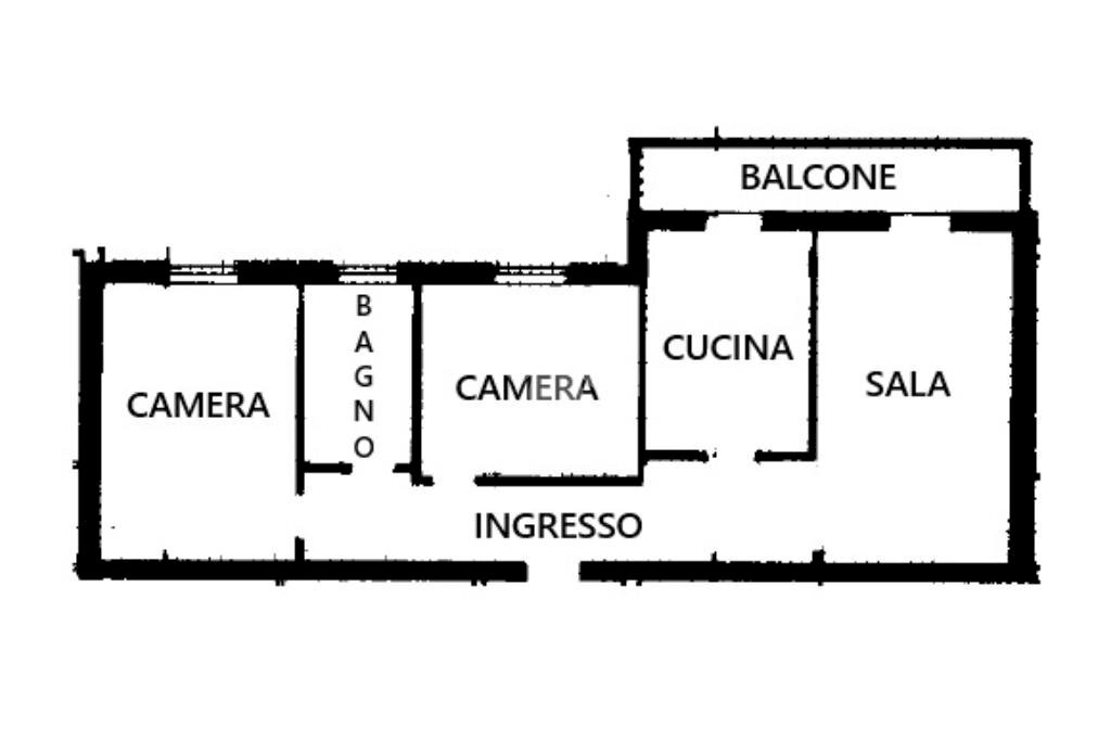 Three-room apartment Via Fratelli Lupazzi, Rolo - floor plans 1