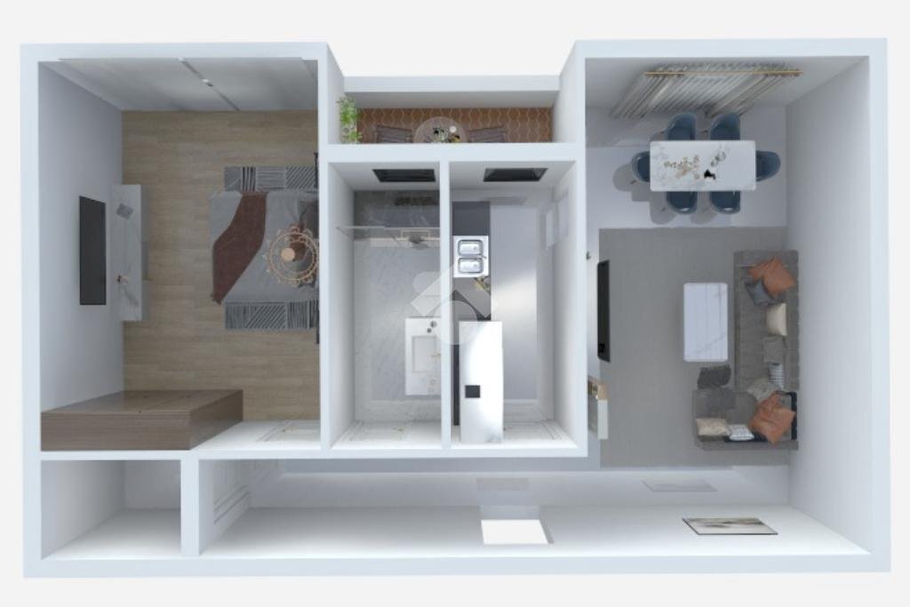 Bilocale Via Dante Alighieri, Trezzano sul Naviglio - planimetria 1