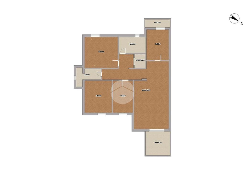 Quadrilocale Via Della Libertà, Settimo Milanese - planimetria 1