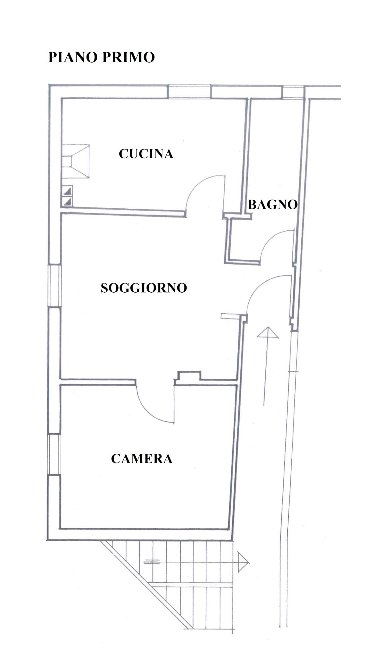 PLANIMETRIA - Three-room apartment via Giuseppe Massarenti, 264, Bologna (neighborhood Massarenti) - floor plans 1