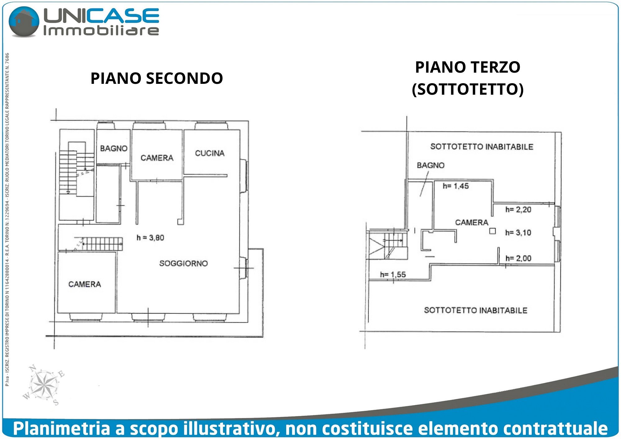 Planimetria Appartamento - Appartamento via Pralafera, 16, frazione Airali, Luserna San Giovanni - planimetria 1