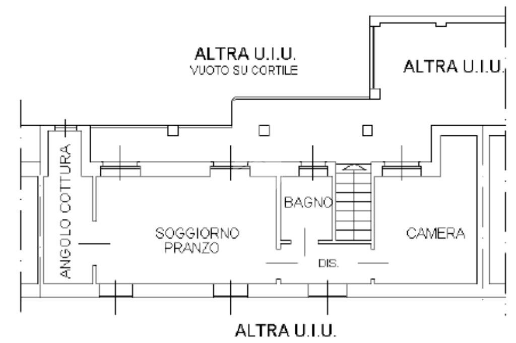 Two-room apartment Via Casale, San Mauro Torinese - floor plans 1