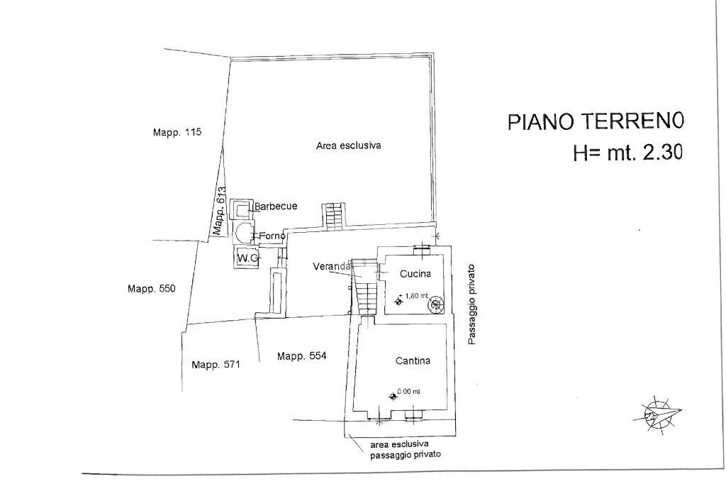 Semi-detached house Via teologo antonio bronzino, Val della Torre - floor plans 1