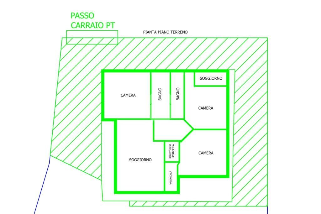 Quadrilocale Via Umberto I, Rivalta di Torino - planimetria 1