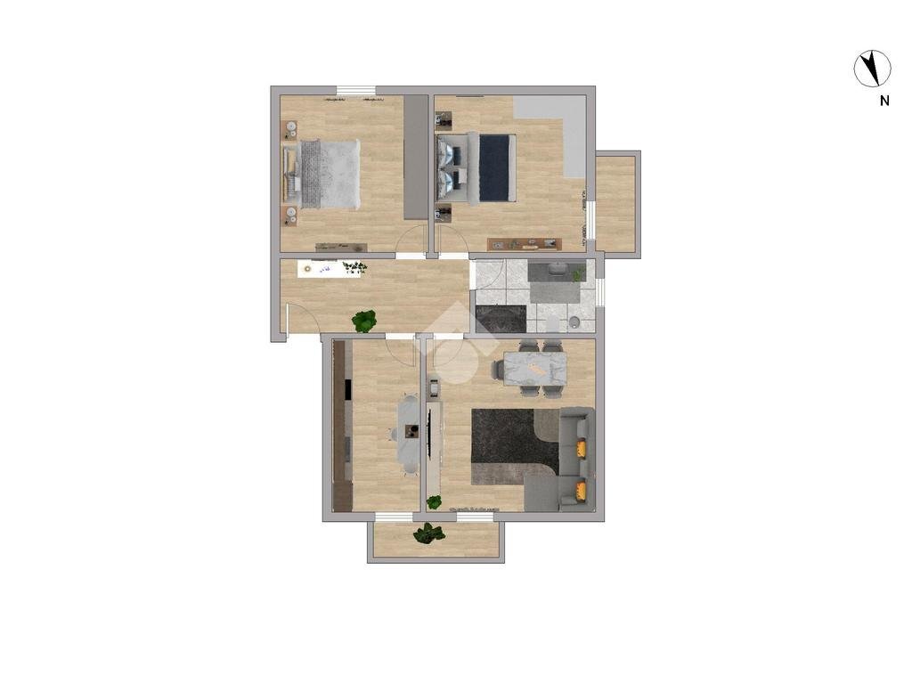 Trilocale Via Parma, San Lazzaro di Savena - planimetria 1