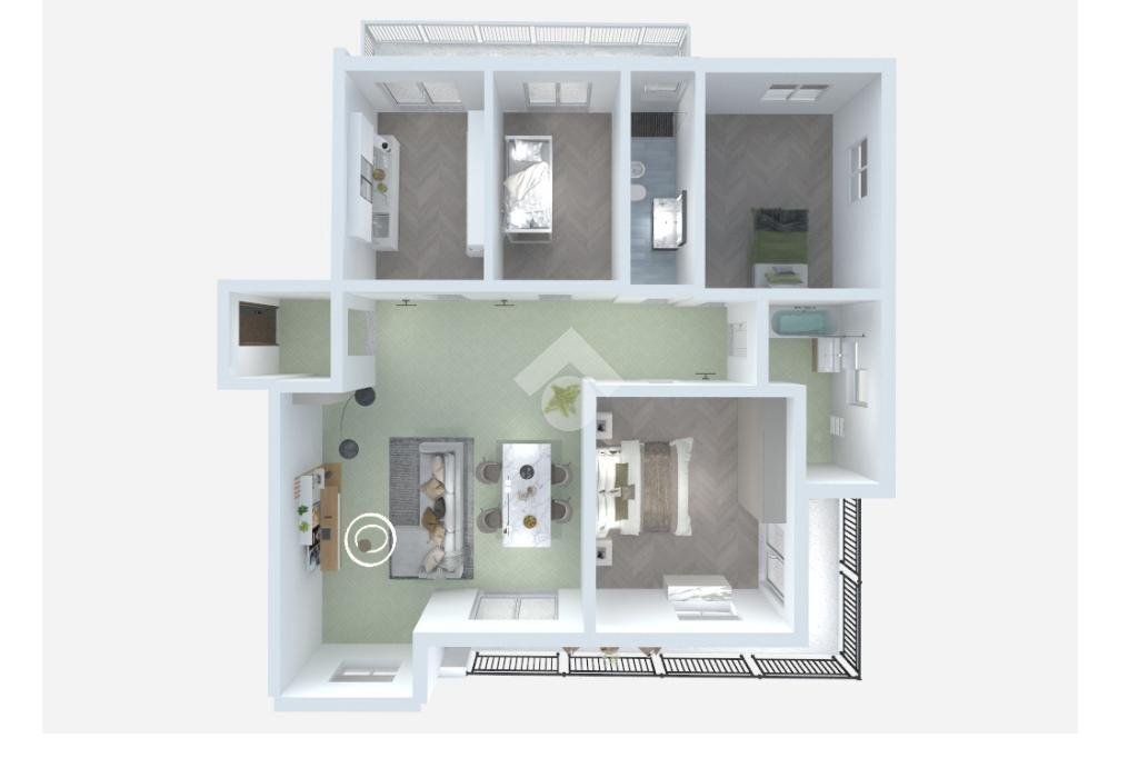 Apartment Via Europa, Rubiana - floor plans 1