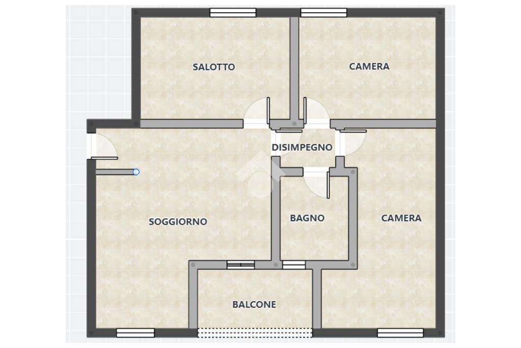 Trilocale Via piave, Vignola - planimetria 1