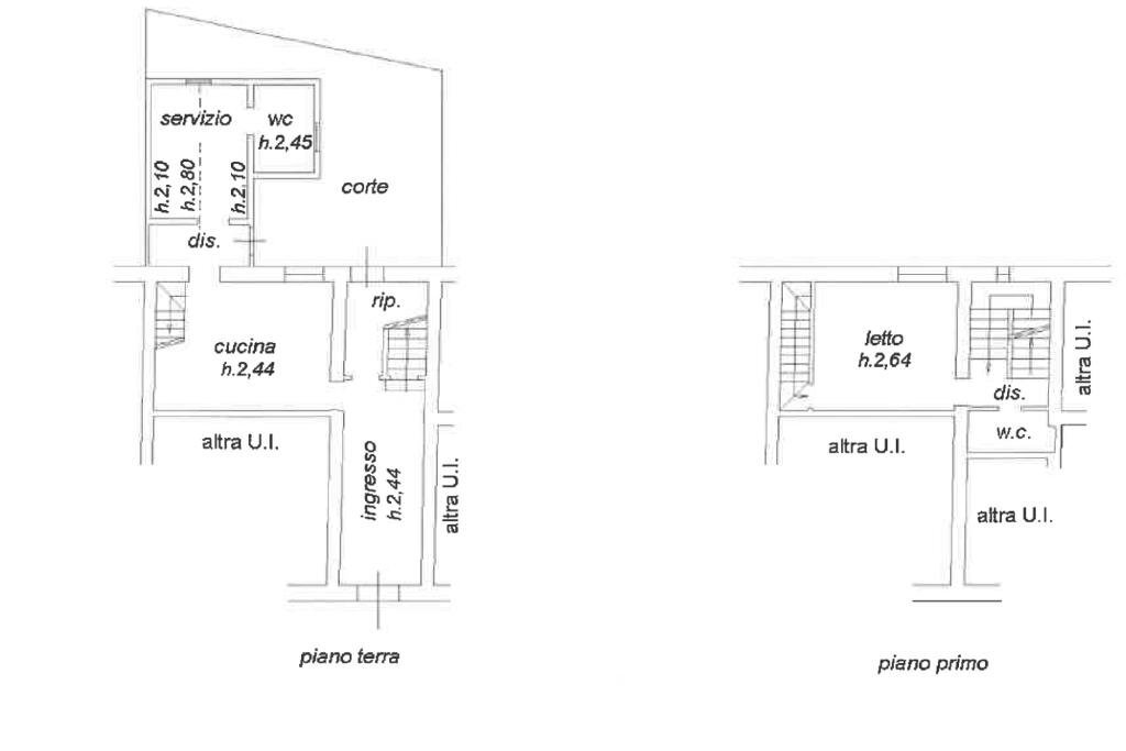 Terraced Villa Via D. Turci, Ravenna (neighborhood Castiglione di Ravenna) - floor plans 1