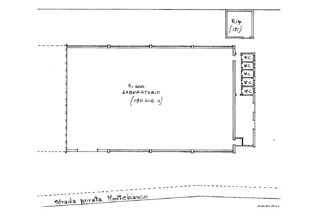 Capannone Strada Monte Bianco, Cameri - planimetria 1