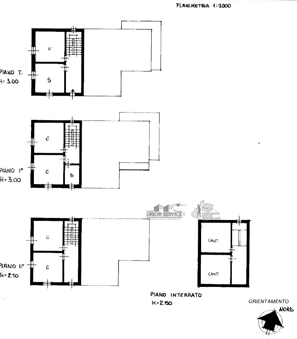 Villa via Chiesuole 6, Noceto - floor plans 1