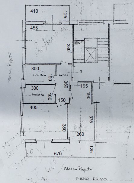 planimetria catastale.png - Four-room apartment Via Caduti del Lavoro 0, Perugia - floor plans 1