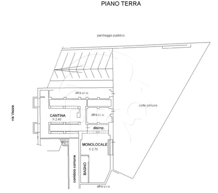 planimetria - Bilocale Via Vezza 18, Bologna (zona San Donato) - planimetria 1