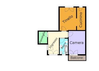 planimetria appartamento vendita via dondero sampi - Four-room apartment Via Stefano Dondero 8, Genova (neighborhood Sampierdarena) - photo 8