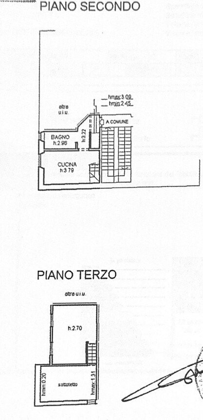 planimetria.jpg - Two-room apartment Via Guglielmo Marconi, Firenze - floor plans 1