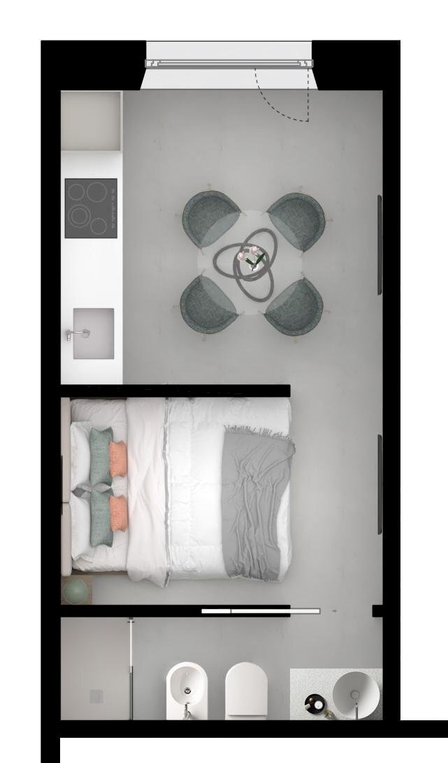 pied a terre.jpeg - Monolocale San Benedetto del Tronto - planimetria 1