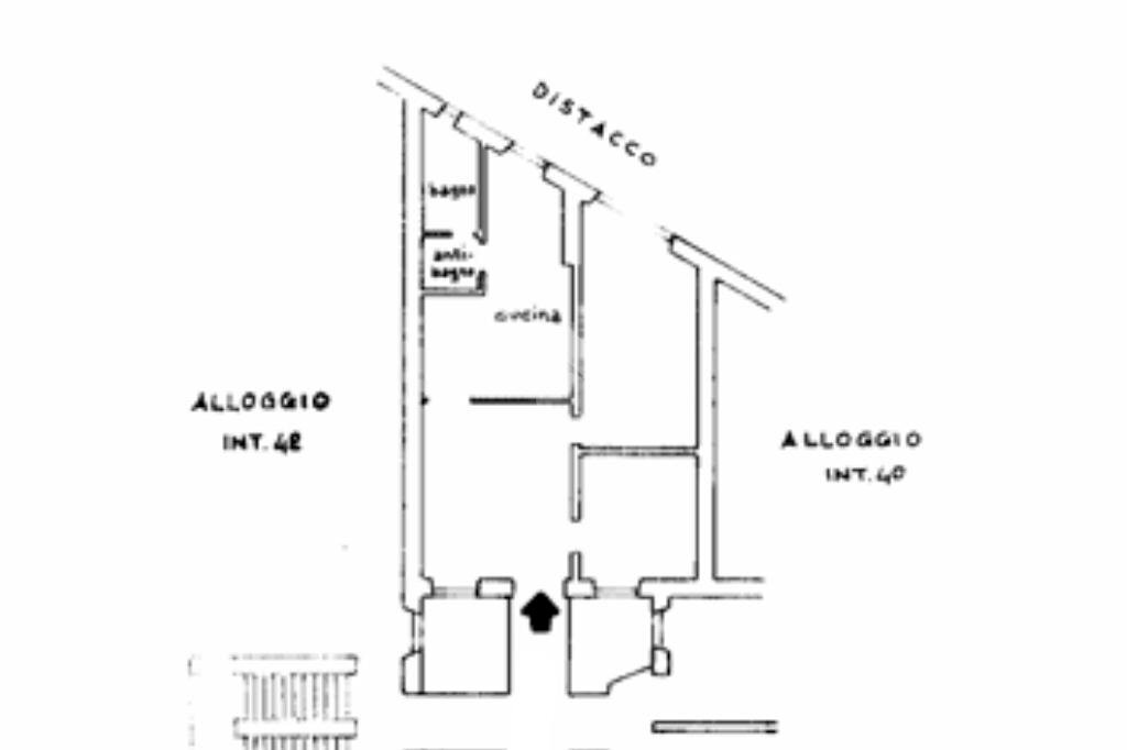 Appartamento Salita Superiore di S. Rocchino, Genova (zona Castelletto) - planimetria 1