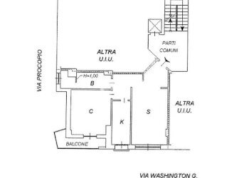PLANIMETRIA - Two-room apartment Via Giorgio Washington, Milano - photo 16