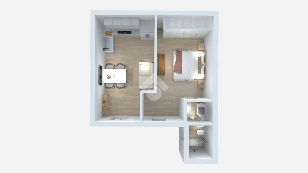 Bilocale Via Privata Bernardo da Canal, Milano (zona Affori) - planimetria 1